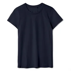 Футболка женская T-bolka Lady, темно-синяя заказать онлайн со своим дизайном в РПК КБ с доставкой и скидками