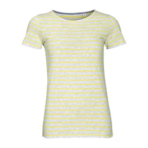 Футболка Miles Women серая с желтым заказать онлайн со своим дизайном в РПК КБ с доставкой и скидками