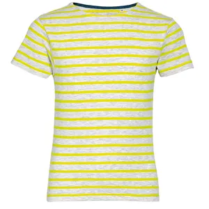 Футболка детская Miles Kids серый с желтым заказать онлайн со своим дизайном в РПК КБ с доставкой и скидками