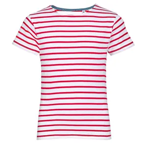 Футболка детская Miles Kids белая с красным заказать онлайн со своим дизайном в РПК КБ с доставкой и скидками