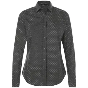 Рубашка женская Becker Women, темно-серая с белым заказать онлайн со своим дизайном в РПК КБ с доставкой и скидками