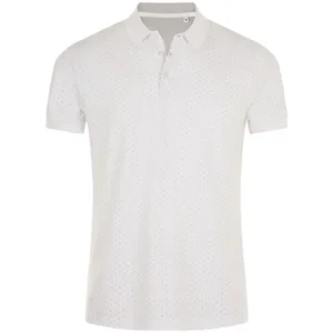 Рубашка поло мужская Brandy Men, белая с темно-синим заказать онлайн со своим дизайном в РПК КБ с доставкой и скидками