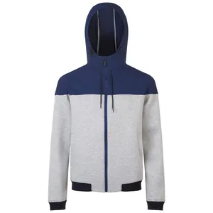 Куртка унисекс Voltage, серый меланж с темно-синим заказать онлайн со своим дизайном в РПК КБ с доставкой и скидками