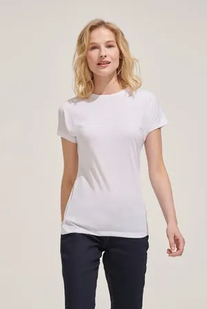 Футболка женская для сублимации Magma Women, белая заказать онлайн со своим дизайном в РПК КБ с доставкой и скидками