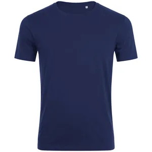 Футболка мужская Marvin, темно-синяя заказать онлайн со своим дизайном в РПК КБ с доставкой и скидками