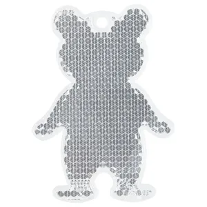 Пешеходный светоотражатель «Мишка», белый заказать онлайн со своим дизайном в РПК КБ с доставкой и скидками