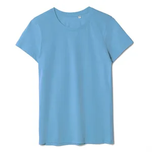 Футболка женская T-bolka Lady, голубая заказать онлайн со своим дизайном в РПК КБ с доставкой и скидками