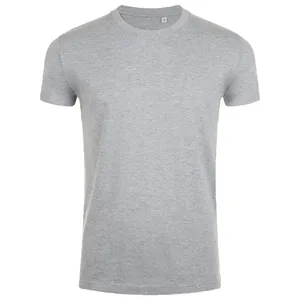 Футболка мужская приталенная Imperial Fit 190, серый меланж заказать онлайн со своим дизайном в РПК КБ с доставкой и скидками